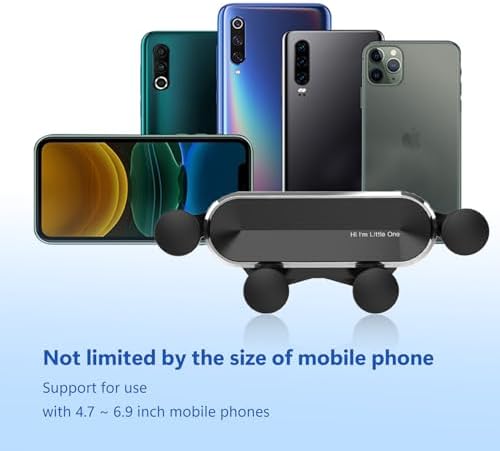 ZKFAR 360-Degree Adjustable Car Phone Holder – Premium Gravity Air Vent Mount for Universal Smartphone Compatibility, Effortless Tool-Free Installation, Sleek Black Aesthetic, Unmatched Stability for Safe Hands-Free Navigation and Enhanced Driving Experience