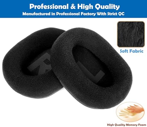 Transform Your Audio Experience with Avantree HT280 Premium Soft Memory Foam Earpads – Comfortable Fabric Cushions for Enhanced Sound Quality and Longevity, Ideal Replacement for Wireless Headphone Accessories