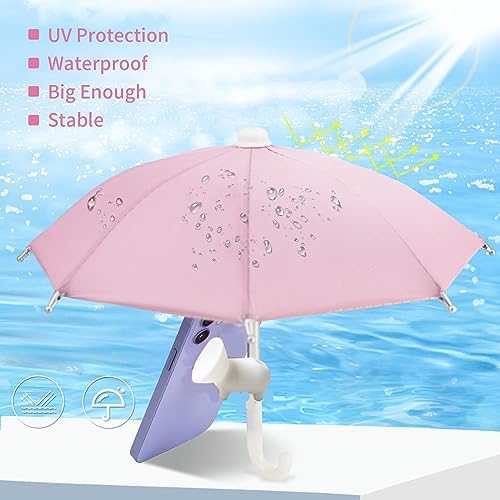 Ultimate Phone Umbrella Suction Cup Stand – Anti-Glare Sunshade Holder for Outdoor Navigation, Stylish Shield for Smartphones (Set of 3) – Enhance Visibility and Protect Your Device from Sunlight