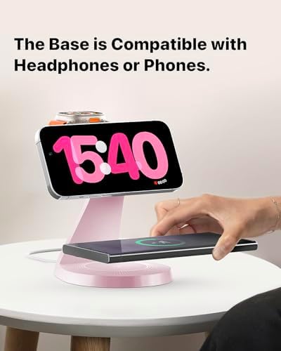 Ultimate 3-in-1 Mag Safe Charging Station for Apple Devices – Fast Wireless Charger for i Phone 16/15/14/13/12, Air Pods & Apple Watch with USB-C Compatibility – Sleek, Space-Saving Design for Home and Office Use