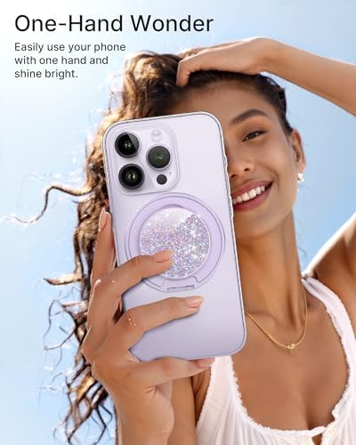 typecase Folding Phone Stand: Foldable Smartphone Holder for Desk – Ultra Thin Adjustable Kickstand – Magnetic Phone Grip Home Desk Accessories Compatible with Phone Tablets – Enhanced Compatibility and Speed