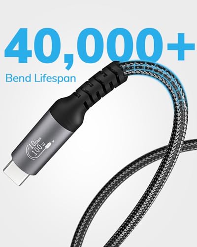 USB C Extension Cable 20FT – 10Gbps Data Transfer, 100W Fast Charging, 4K Video Support, Compatible with MacBook Air M2 Pro, iPad Pro, iPhone 16 Series, and More – Enhanced Compatibility and Speed