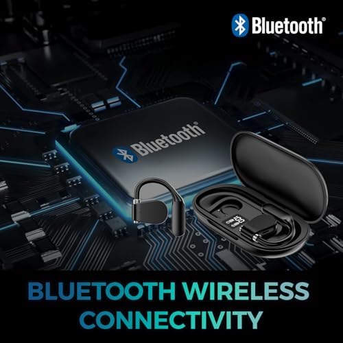 Xtream T4 Open-Ear Bluetooth Earbuds – Experience Unmatched Comfort and Superior Sound with Portable Charging Case for an Active Lifestyle and Enhanced Awareness
