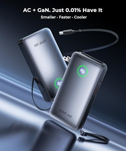 Revolutionary 25000 m Ah Ga N Power Bank with Dual Built-In Cables – Ultra-Fast 65 W Charging for i Phone 16, Samsung Galaxy, and Mac Book – Compact, Airline-Approved Design Perfect for Travel and Outdoor Adventures – Smart LED Display for Effortless Monitoring and Trickle Charging Mode – Certified Safe with 17-Layer Protection and Over 600 Charge Cycles – Ideal for Busy Professionals and Adventurers Alike