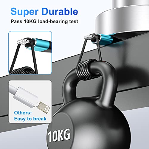 Ultimate i Phone Charger Cord Set – 4 Pack (1.5/3/6/6 FT) | MFi Certified Lightning Cables for Fast Charging | Compatible with i Phone 13, 12 Pro Max, Mini, 11 Pro, XS, XR, X, 8, 7 Plus, 6 s, 6 SE (2020), i Pad, i Pod | Durable Nylon Braided Design for Tangle-Free Convenience | Elevate Your Charging Experience with Enhanced Compatibility and Speed