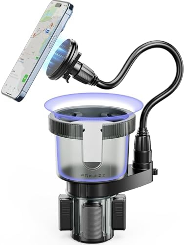 Transform Your Drive with the Ultimate 2-in-1 Car Cup Holder Expander & Mag Safe Phone Mount – Adjustable Base for Yeti & Hydroflask – Stylish Stability Meets Everyday Functionality for the Modern Commuter