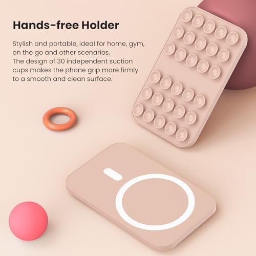 Revolutionary Patented Magnetic Suction Grip Mount for i Phone & Android – Effortless Hands-Free Phone Holder in Deep Blue, Perfect for Content Creators, Capture Stunning Selfies and Videos, Ultimate Compatibility with Mag Safe and Standard Cases, Portable and Stylish Design for On-the-Go Use