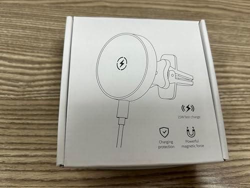 Mag Safe Car Mount Charger for i Phone 12-16 Pro, Pro Max, Plus & Mini – Fast 36 W QC 3.0 Wireless Charging with Strong Magnetic Hold for Dashboard and Vent – Sleek Dark Black Design for Ultimate Device Security and Accessibility on the Road