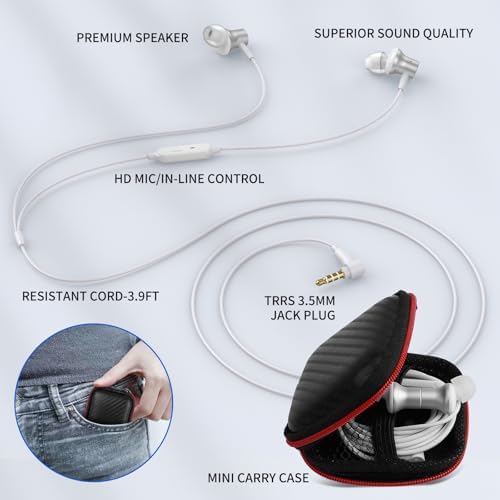 Discover Ultimate Audio Precision with ASKUBSKU Noise-Isolating Wired Earbuds – The Essential Hi-Fi Companion for Chromebook and Laptop Users. Tailored for both audiophiles and everyday listeners, these ultra-lightweight earbuds boast a universal 3.5 mm audio jack, ensuring flawless connectivity across all your devices. Experience an unparalleled auditory journey with cutting-edge noise isolation technology, making them the perfect choice for focused study sessions, professional calls, or exhilarating gaming marathons. Featuring an integrated microphone and convenient mute function, crystal-clear communication is guaranteed for students and remote workers alike. Designed with an ergonomic shape, these earbuds provide all-day comfort, preventing weariness during extended listening periods. The sleek grey finish not only enhances durability but also adds a modern flair to your tech ensemble. Elevate your sound experience with ASKUBSKU – your trusted partner for premium audio performance wherever you go.
