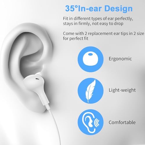Lightweight USB Noise-Canceling Headset with Microphone for PCs and Laptops – 7.5 Ft Wired Earbuds Featuring In-Line Volume Control for Seamless Zoom Meetings and Online Learning, Optimized for Dell & HP – Superior Comfort and Crystal-Clear Audio for Extended Use
