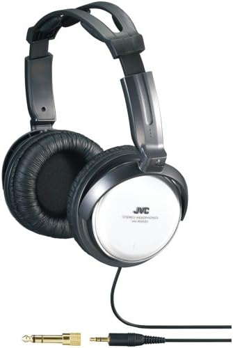 JVC HARX500 Full-Size Headphones in Sleek Silver – Premium Comfort & High-Fidelity Sound for Extended Listening Sessions – 50 mm Drivers, Adjustable Headband, Ideal for Music Lovers and Professionals – Perfect for Home, Office, and On-the-Go Use