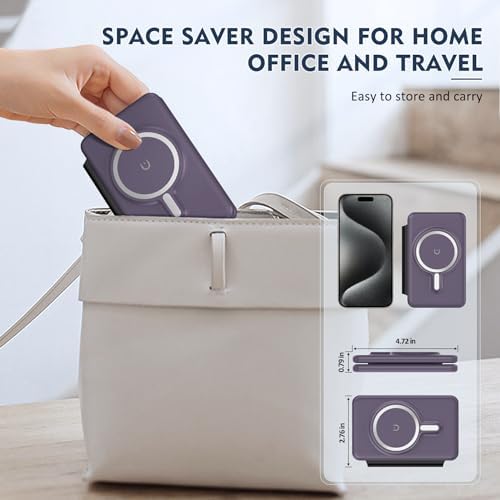 Revolutionize Your Charging Experience with the Ultimate 3-in-1 Wireless Charging Station for i Phone, Apple Watch, and Air Pods – Magnetic Foldable Design for Enhanced Portability and Fast Charging Compatibility with i Phone 16, 15, 14, 13, 12 Pro Max Plus – Effortlessly Streamline Your Tech Setup and Eliminate Cable Clutter – Durable and Stylish Solution for Home and Office Use