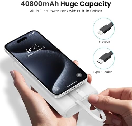 Maximize Your Power On-the-Go: 26800 m Ah Ultra-High Capacity Portable Charger with Dual USB Outputs for High-Speed Charging – Universal Compatibility with i Phone 16/15/14/13/12, Galaxy, Android & More – Lightweight & Safe External Battery Pack for Travel & Daily Use