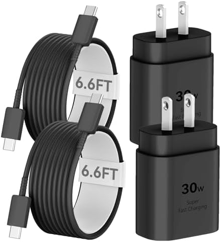 Auorld 30 W USB-C Fast Charger with 10 FT Cable – High-Performance Rapid Charging for i Phone 15/16, i Pad, Samsung Galaxy & Google Pixel – Stylish Purple Design for Maximum Flexibility and Compatibility on the Go