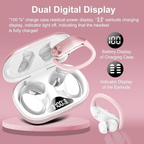 Transform Your Audio Experience with Cutting-Edge Bluetooth 5.4 Wireless Earbuds – Hi-Fi Stereo Sound with Advanced ENC Noise Cancellation – IP7 Waterproof for Ultimate Durability – 68-Hour Battery Life with Dual LED Display for Real-Time Monitoring – Perfect for Active Lifestyles and Everyday Connectivity