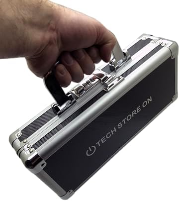 Ultimate Aluminum USB Thumb Drive Organizer Case – Shockproof & Antistatic Storage Solution for 48 Drives with Swivel Handle – Perfect for Portable Data Management and Travel Efficiency