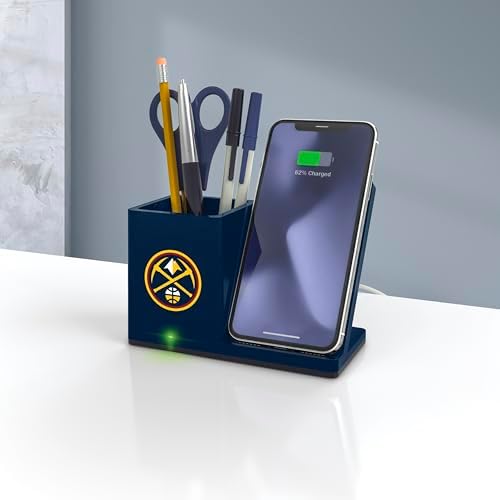 SOAR Smart Wireless Charger & Stylish Desktop Organizer – Fast 10 W Charging for Qi-Enabled Devices, Clutter-Free Workspace Solution with Built-in Storage and Safety Features