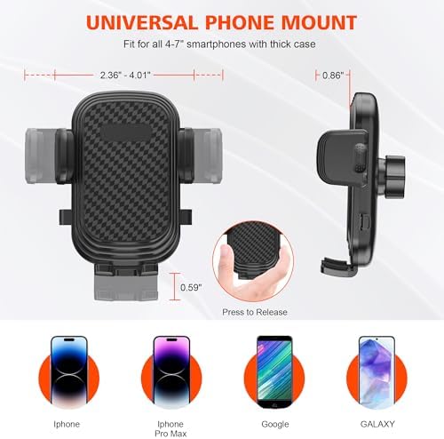 Revolutionary 2-in-1 Car Phone Mount & Cup Holder Set – Effortless 360° Adjustability for 4-7″ Smartphones, Unmatched Stability for Safe Navigation & Beverage Support, Essential Accessory for Modern Drivers