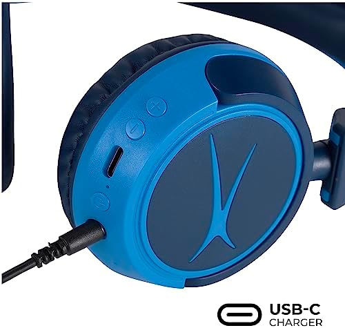 Kid-Safe Wireless Bluetooth Headphones by Altec Lansing – Exceptional Audio for Young Listeners with Volume Limiting Technology – Compact, Foldable Design Perfect for Travel and Everyday Adventures – Compatible with All Devices for Versatile Enjoyment