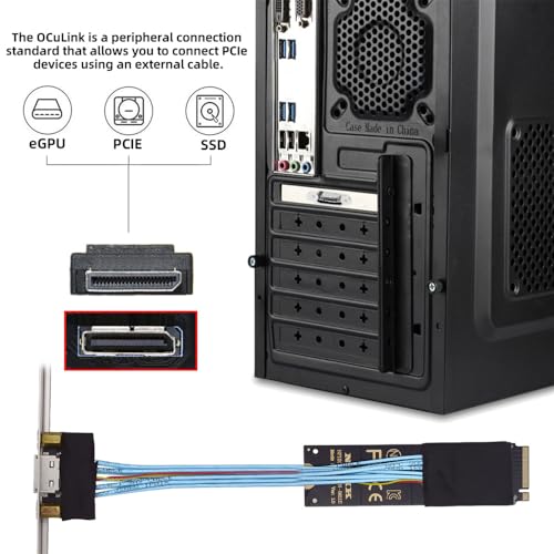 Unlock Blazing Fast Data Transfers with cablecc PCI-E 3.0 M.2 M-Key to Oculink SFF-8612/SFF-8611 Host Adapter – Perfect for Gamers & Creators Seeking Ultimate NVMe SSD Performance. Experience unparalleled speed and compatibility with this high-performance adapter engineered for M.2 NVMe SSDs in the 2260 form factor. The cutting-edge Oculink SFF-8612 and SFF-8611 connections ensure robust data transmission for seamless gaming and content creation. Enjoy hassle-free installation and a durable design that stands up to daily demands, making this essential upgrade a must-have for any advanced computing setup. Whether you’re enhancing your workflow or building the ultimate gaming rig, this PCI-E 3.0 adapter guarantees enhanced performance and reliability. Elevate your data storage capabilities today and discover the difference this premium internal SSD accessory can make in your system’s efficiency and speed. Don’t compromise on quality—transform your digital experience with the cablecc Oculink Host Adapter now!
