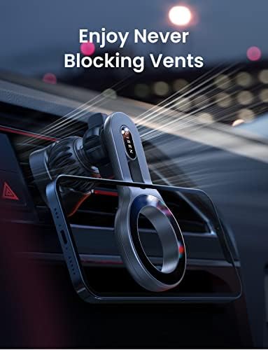 LISEN Universal Magnetic Car Phone Holder – Secure Vent Mount for All Smartphones, Effortless 360-Degree Rotation, Enhanced Safety & Convenience for Driving, Sleek Design for Any Vehicle Interior, Robust Magnetic Grip for Bumpy Roads