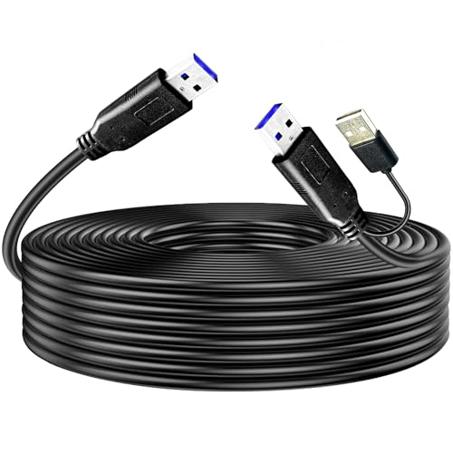 YOTETION 25 FT USB 3.0 A to C Cable – Ultra-Fast 5 Gbps Data Transfer & Universal Compatibility for Laptops, Smartphones, and Tablets – Durable, Flexible Length for Enhanced Charging and Seamless Connectivity