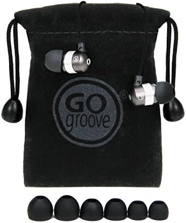 GOgroove Audi OHM HF Earbud Headphones – Superior Noise Isolating In-Ear Earphones with Deep Bass, Ergonomic Fit & Comfortable Gel Tips for All-Day Use – Perfect for Music Lovers, Commuters & Fitness Enthusiasts