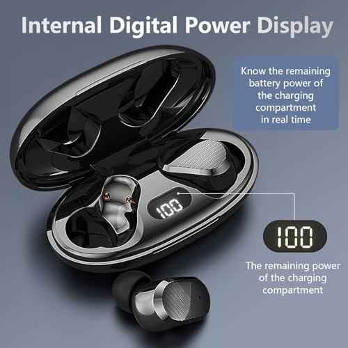 Echolabs Echo 2025 Edition Bluetooth 5.2 Wireless Earbuds – Premium HD Sound with Mini Binaural Comfort, Waterproof Design for Active Users – Extended Battery Life & Portable Charging Case for All-Day Listening