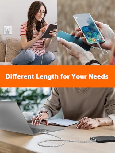 Ultimate 10 Gbps USB A to USB C Cable – 5 ft High-Speed Connector for Rapid Data Transfer & Charging, Optimized for i Phone 15/16+, Galaxy S24/S23+, Android Auto – Durable Nylon Braided Design for Effortless Travel and Daily Use