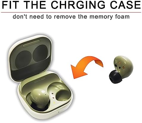 Ultimate Comfort Foam Ear Tips for Samsung Galaxy Buds 2 & Buds+Plus – Advanced Memory Foam Replacement Tips for Enhanced Sound Isolation & Fit – 3 Pairs in Elegant Black – Essential Upgrade for Audiophiles and Commuters