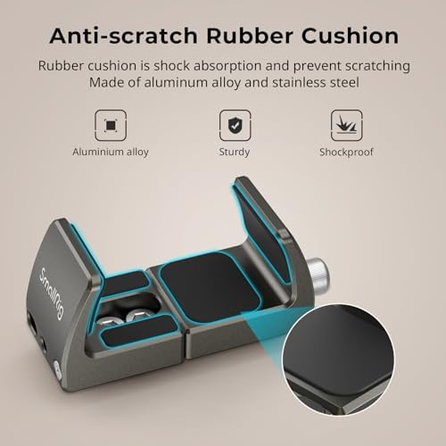 Compact Power Bank Holder for Cameras – Versatile Clamp Mount Compatible with 2.1″-3.3″ Width Power Banks, Ensuring Reliable Energy Supply for Filmmakers – Lightweight, Durable Design with Quick-Release Mechanism for Effortless Setup and Portability
