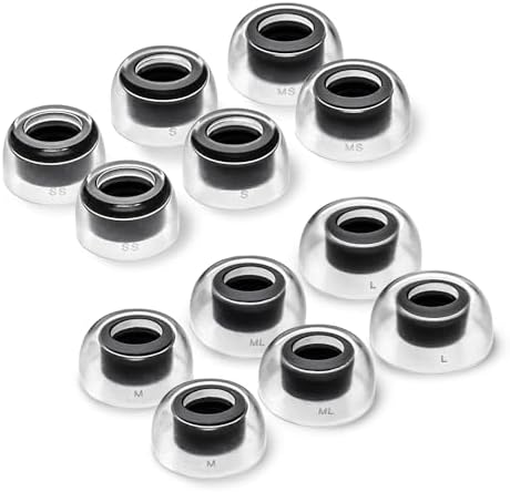 Upgrade Your Bose Earbuds with Premium AZLA Sedna Earfit Crystal Replacement Tips – Achieve Superior Noise Isolation and Unmatched Comfort for Quiet Comfort Ultra & QC Earbuds II – 6 Pairs of High-Performance Silicone Ear Tips for Enhanced Audio Clarity and Durability