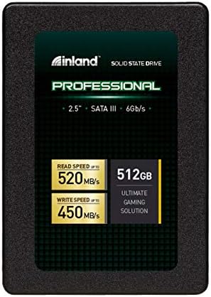 Supercharge Your Device with INLAND Professional 512 GB SSD – Ultra-Fast 3 D TLC NAND SATA III Internal Drive for Top-Tier Performance and Effortless Compatibility
