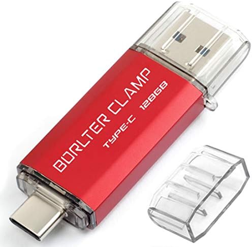 High-Speed 512 GB Dual Port USB 3.0 Type C Flash Drive – Versatile OTG Memory Stick for Android Smartphones & PCs, Compatible with Samsung Galaxy S10/S9/S8/Note 9, LG, Google Pixel – Compact & Stylish Red Design for Effortless File Transfers