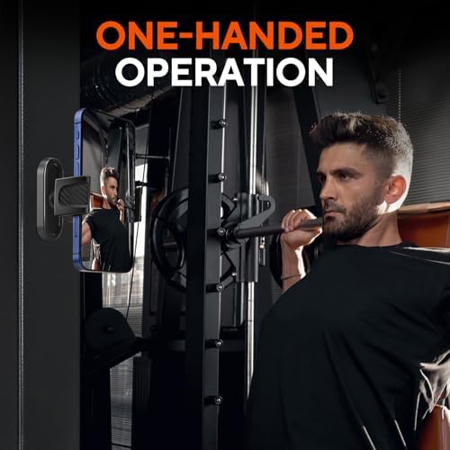 Revolutionize Your Workout with the 360° Adjustable Magnetic Phone Holder – Ultimate Gym Accessory for All Smartphones, Effortless Attachment to Metal Surfaces, Compact Design for On-the-Go Fitness Enthusiasts, Secure Your Device During Intense Workouts, Enhanced Versatility for Home, Gym, or Outdoor Use, Durable and Easy to Clean for Long-Lasting Performance