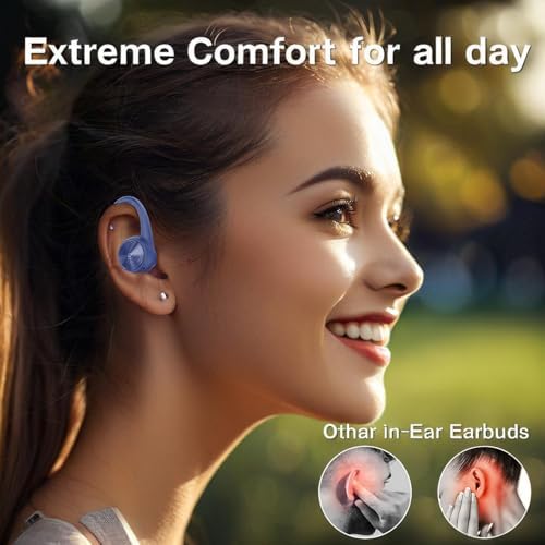 Elevate Your Audio Experience with Game Xtrem Bluetooth 5.3 Wireless Earbuds – Unmatched 60-Hour Battery Life, Deep Bass Sound for Total Immersion, and IPX7 Waterproof Design – Tailored for Active Lifestyles with Secure Over-Ear Hooks for Ultimate Stability and Enhanced ENC Microphone for Clear Calls – Ideal for Fitness Enthusiasts, Runners, and Daily Use.