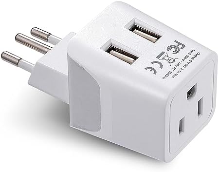 Compact Dual USB Travel Adapter for Effortless Charging in Australia, New Zealand, and China – Essential Type I Plug for Phones, Tablets, and Cameras – Quick Charge Capability with Universal Compatibility for Hassle-Free Global Adventures