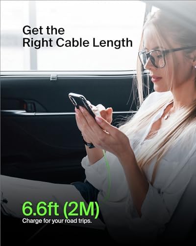 Belkin Boost Charge USB-C to USB-C Fast Charging Cable – 1 M (3.3 ft) Durable Power Cable for i Phone 16, Galaxy S25, Nintendo Switch 2 & More – Sleek Black Design for Quick Connectivity and Everyday Portability