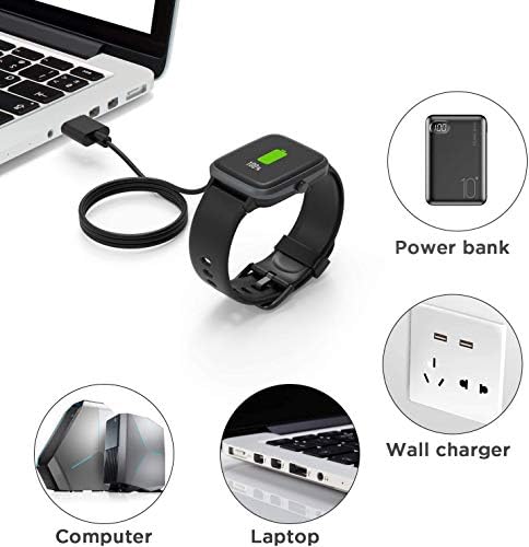 Magnetic USB Charging Cable for AMAZTIM C20 Smartwatch – Dual Pack Replacement Charger for Kospet Tank M1 Pro & C16 Military Watch – Fast, Reliable, and Versatile Charging Solution for Active Lifestyles