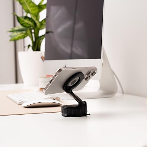 Ultimate 360-Degree Magnetic Phone Mount – Heavy-Duty Suction Holder for Secure Navigation & Versatile Outdoor Use – Mag Safe-Compatible Phone Holder for Enhanced Stability and Ease of Access – Transform Your Driving Experience with Superior Functionality