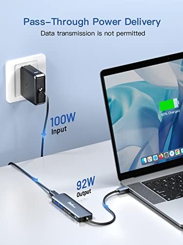 Revolutionize Your Workspace with the dockteck 5-in-1 USB-C Hub Multiport Adapter – 4 K HDMI, Dual SD/TF Card Slots, and 2 High-Speed USB 3.0 Ports for Mac Book Pro, Air, i Pad Pro, and XPS – Unmatched Versatility and Rapid File Transfers