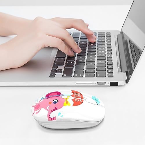 Ultra-Quiet Wireless Mouse with Nano Receiver – Perfect for PC, Laptop & Mac Book | Portable Optical Mice for Effortless Navigation | Ergonomic Design for Comfort & Productivity | Ideal for Mobile Professionals & Students