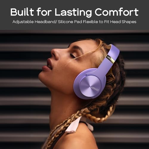 Transform Your Listening Journey with DOQAUS Over-Ear Bluetooth Headphones: 90-Hour Playtime, Tailored EQ Settings, and Superior Noise Cancellation for Unmatched Comfort and Audio Clarity in Music and Calls