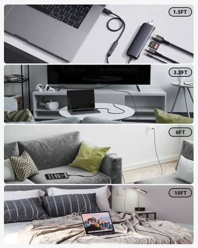 High-Speed USB C Extension Cable (20 Gbps Data Transfer, 240 W Fast Charging, 3.3 Ft) – USB 3.2 Type C Male to Female Adapter for i Phone 16, Pixel, PSVR2, Mac Book Air/Pro, and Dell XPS – Optimal Versatility & Enhanced Performance in a Sleek Red Design