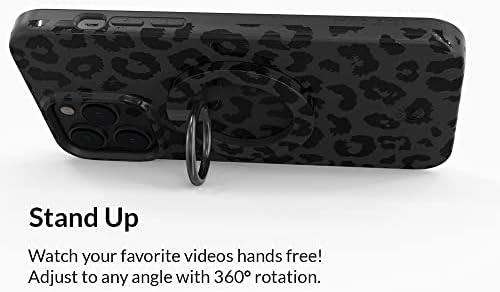 Transform Your i Phone 16, 15, 14, 13, 12 with VELVET CAVIAR’s Amethyst Purple Leopard Mag Safe-Compatible Grip – Stylish Magnetic Ring Holder & Adjustable Stand for Effortless Hands-Free Viewing, Secure Texting, and Enhanced Usability – Elevate Your Mobile Experience with Durable, Lightweight, and Customizable Accessory