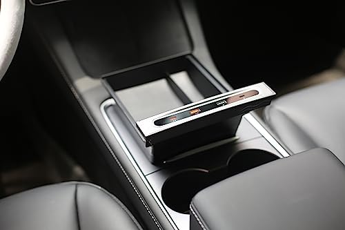 Transform Your Tesla Model 3/Y with the Ultimate USB Hub – Multi-Port Charger with Tricolor LED for 2021-2023 Models – Fast Charging Solution for All Your Devices – Stylish Interior Accessory for Seamless Connectivity