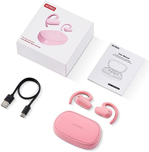 Revolutionary Open Ear Wireless Earbuds – Secure Fit Bluetooth Headphones with Earhooks, 18-Hour Battery Life, IPX7 Waterproof Design for Active Lifestyles, Enhanced Compatibility, Perfect for Workouts & Outdoor Adventures – Black Edition