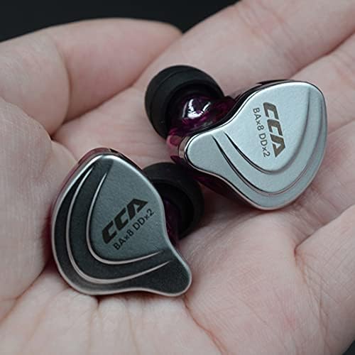 Experience Unmatched Audio Clarity with CCA C10 In-Ear Monitor Headphones – 10 Hybrid Drivers for Hi-Fi Sound, Noise-Isolating Comfort, and Detachable Cable for Musicians and Audiophiles – Perfect for Studio Recording and Live Performances