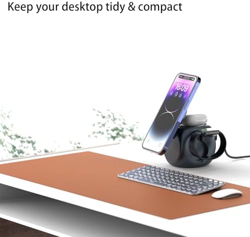 HYDGYC 15 W Mag Safe Wireless Charging Pad – Ultimate Fast Charging Solution for i Phone 16 Series & Air Pods – Sleek Black Design with 3.3 ft Cable – Effortless Magnetic Alignment for Tangle-Free Power – Compatible with i Phone Models 12, 13, 14 & More – Elevate Your Charging Experience with Reliable Speed and Style