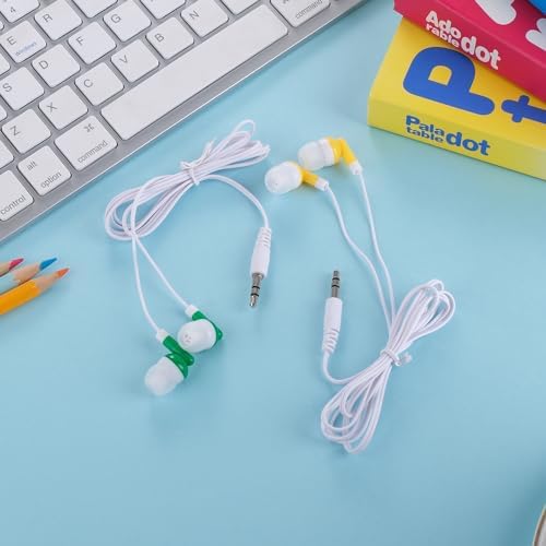Bulk 60-Pack Colorful Student Earbud Headphones – Classroom & Library Essential, Individually Bagged for Easy Distribution – Lightweight, Durable, and Universally Compatible – Transform Learning with Engaging Audio Experiences